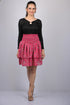 Pink Small Flower Print Skirt (OTLKT1008)